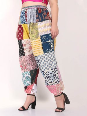 Wevez Patchwork Hippie Pants for Women 3 pc pack