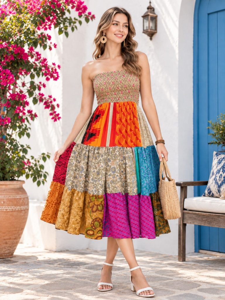 patch dress